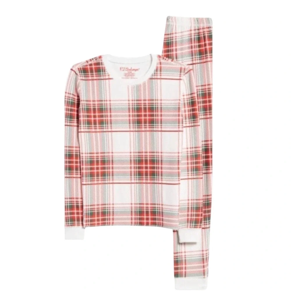 NWT PJ Salvage Girls Plaid Two Piece‎ Fitted Pajamas Holiday Cozy Soft Comfy